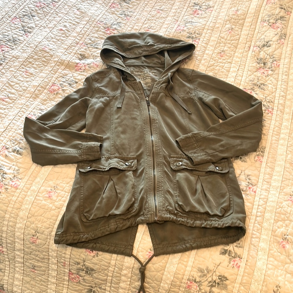 Army green American Eagle spring jacket size XS
